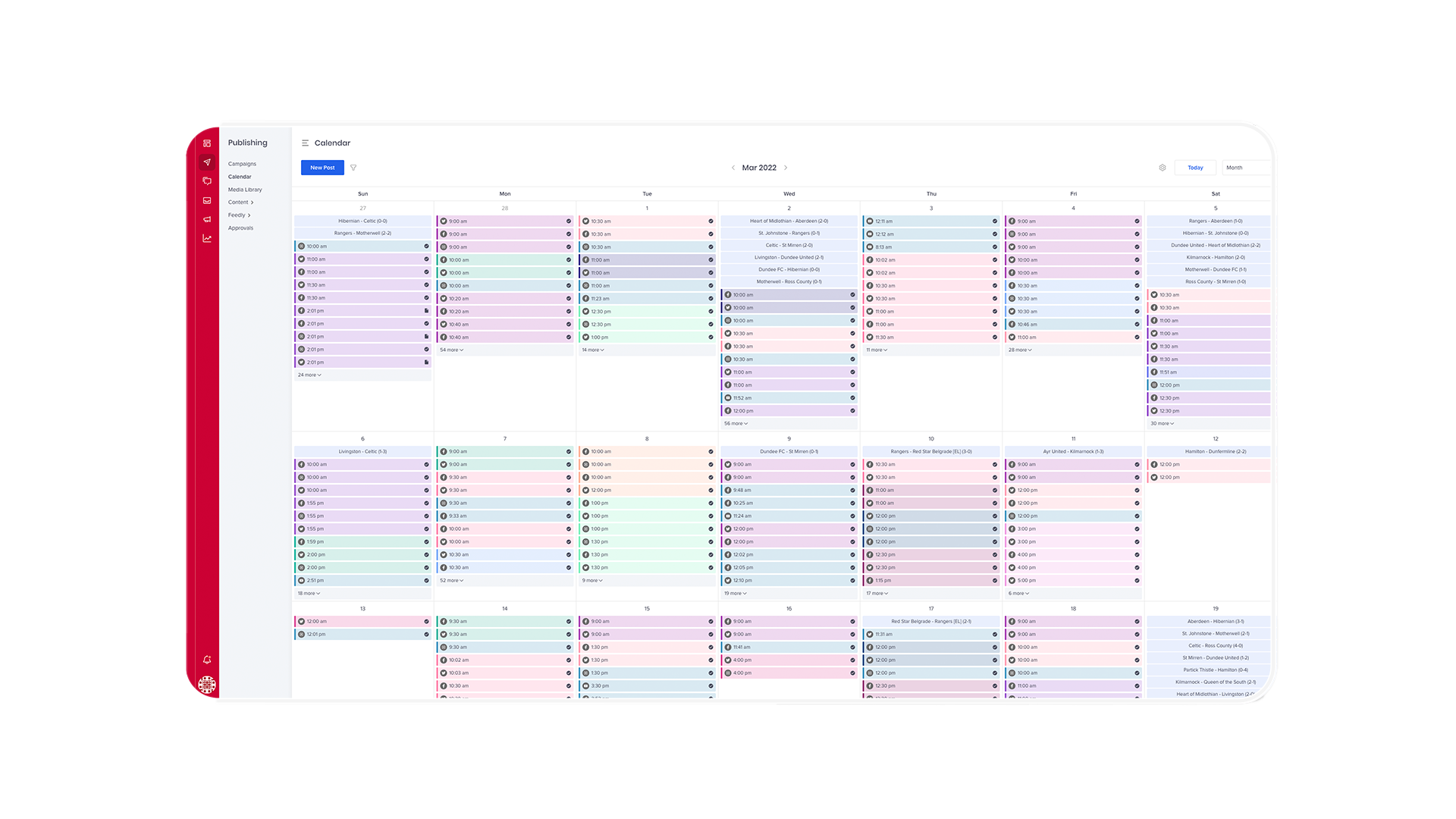 Content X Calendario